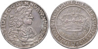 DANMARK / DENMARK. Frederik III (1648–1670). 4 mark / krone 1666.