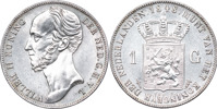 NEDERLÄNDERNA / THE NETHERLANDS.  William II (1840-1849). Gulden 1848.