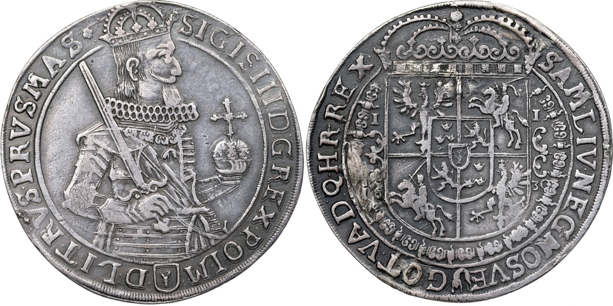 POLEN / POLAND. Sigismund III (1587-1632). Taler 1630.