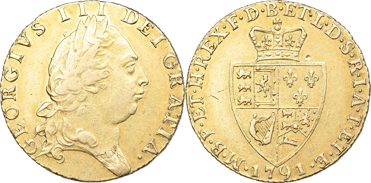 STORBRITANNIEN / GREAT BRITAIN. George III (1760-1820). Guinea 1791.