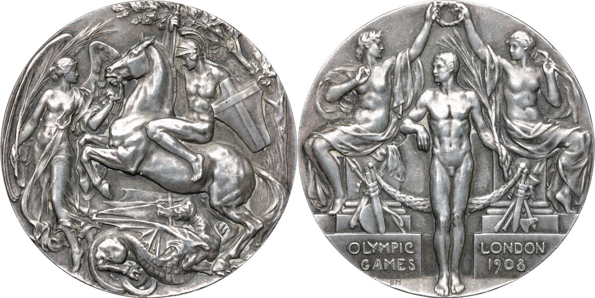 STORBRITANNIEN / GREAT BRITAIN. Olympic Games, London 1908. Av B.