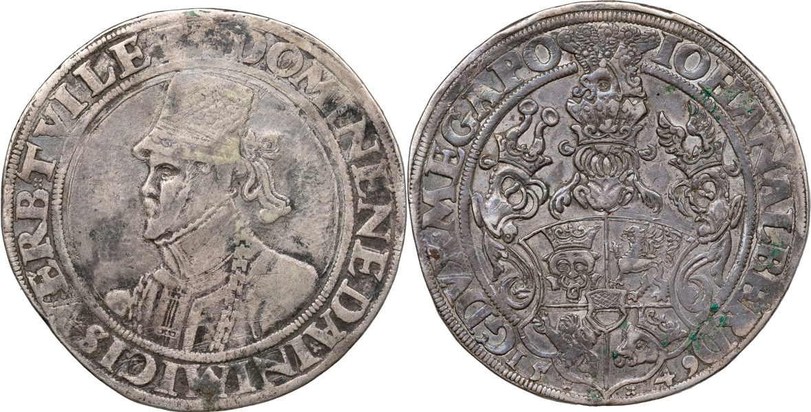 TYSKA STATER / GERMN STATES. MECKLENBURG. Johann Albrecht I (1547-1576).