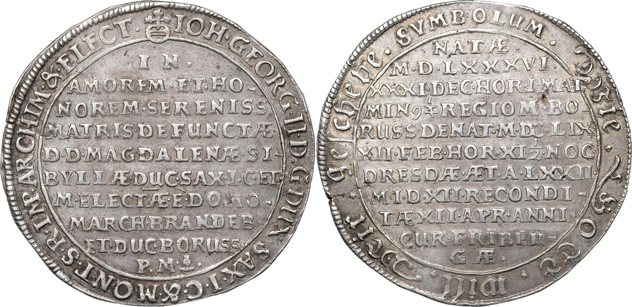 TYSKA STATER / GERMN STATES. SACHSEN. Johann Georg II (1656-1680).