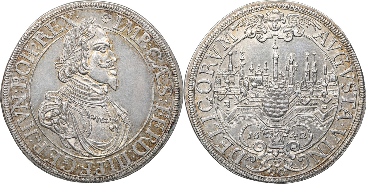 TYSK-ROMERSKA RIKET-ÖSTERRIKE / THE HOLY GERMAN EMPIRE-AUSTRIA. Ferdinand III (1637-1657). Taler 1642.