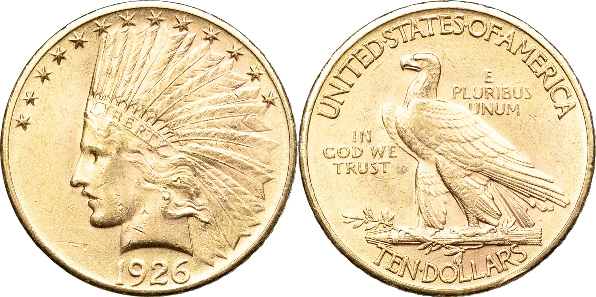 USA. 10 dollars 1926. Fr.