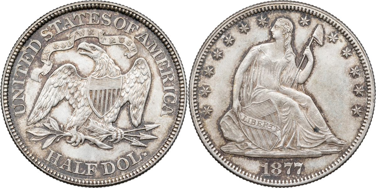 USA. Half dollar 1877. KM 99.