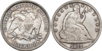 USA. Half dollar 1877. KM 99.