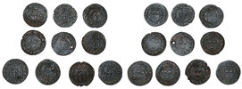 JOHAN III (1568-1592). Lot of 10