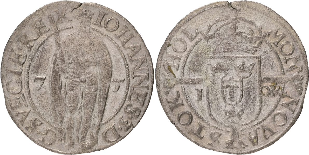 JOHAN III (1568-1592). Öre 1575