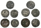 JOHAN III (1568-1592). Lot of 5