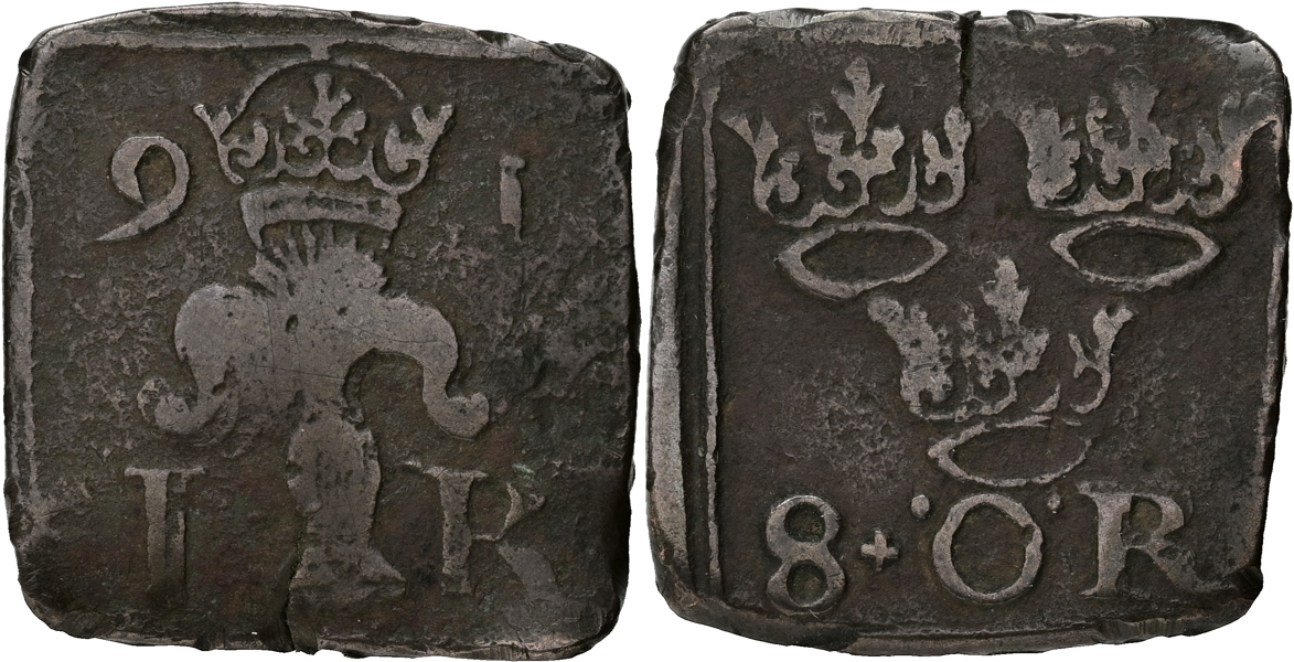 JOHAN III (1568-1592). 8 öre 1591