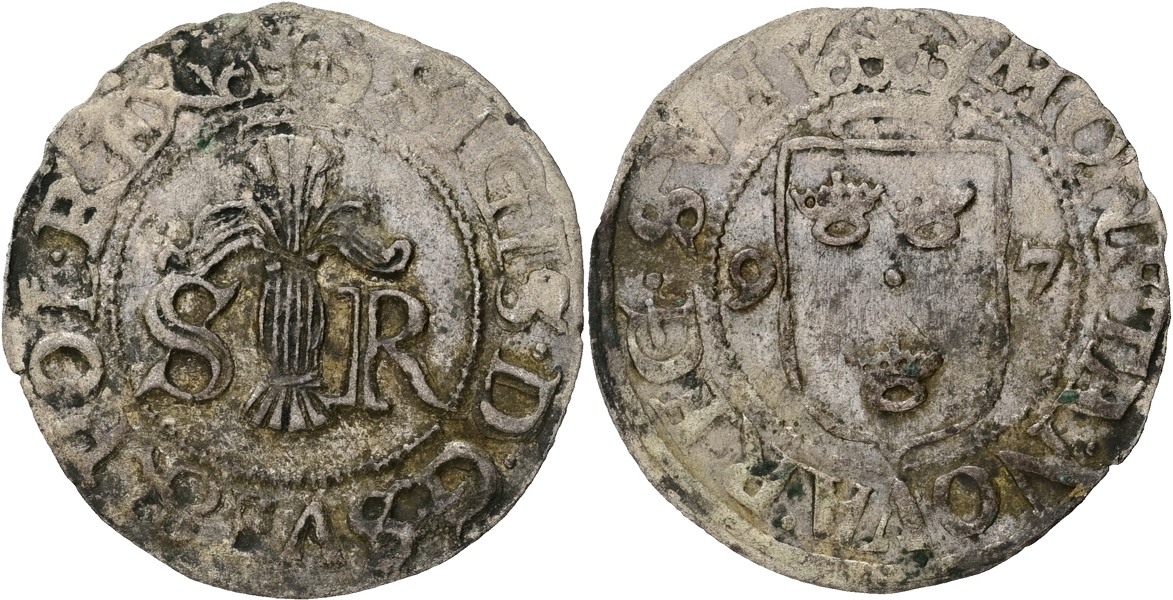 SIGISMUND (1592-1599). 1/2 öre 1597