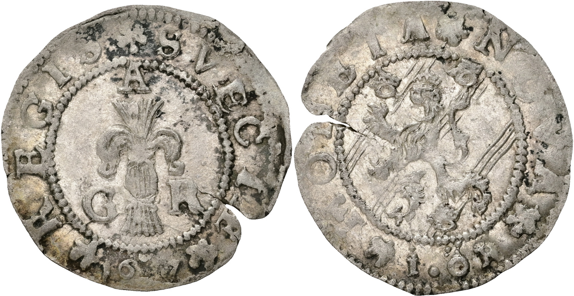 GUSTAV II ADOLF (1611-1632). Öre 1617