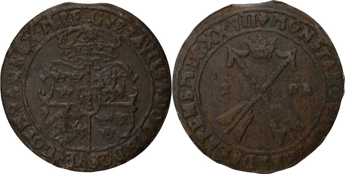 GUSTAV II ADOLF (1611-1632). Öre 1627