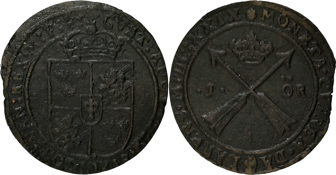 GUSTAV II ADOLF (1611-1632). Öre 1629