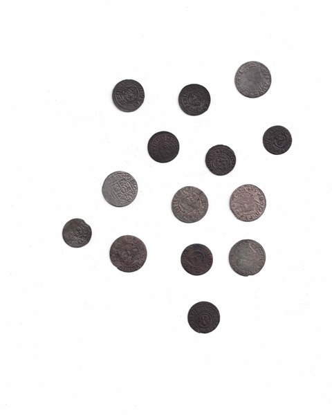 GUSTAV II ADOLF (1611-1632). Lot of 14