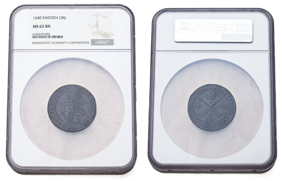 KRISTINA (1632-1654). Öre 1640