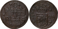 KRISTINA (1632-1654). 1/4 öre 1641