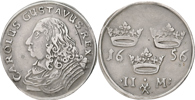 KARL X GUSTAV (1654-1660). 2 mark 1656