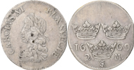 KARL XI (1660-1697). 2 mark 1669