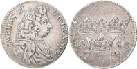 KARL XI (1660-1697). 2 mark 1688