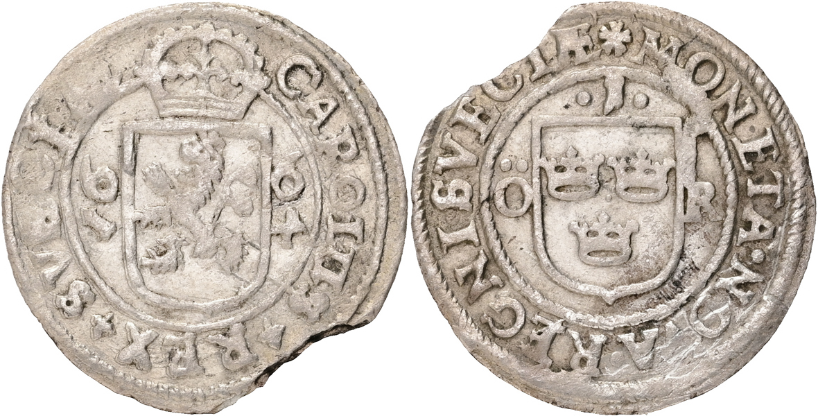 KARL XI (1660-1697). Öre 1664