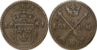 KARL XI (1660-1697). Öre KM 1661