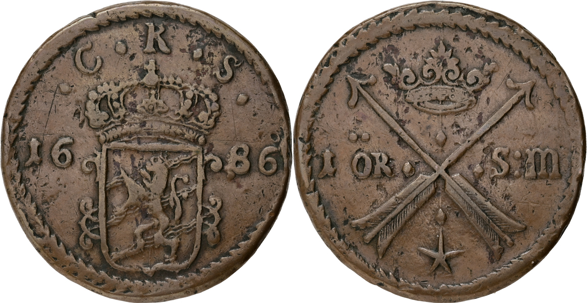 KARL XI (1660-1697). Öre SM 1686