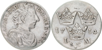 KARL XII (1697-1718). Mark 1714
