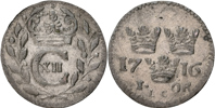 KARL XII (1697-1718). Öre 1716