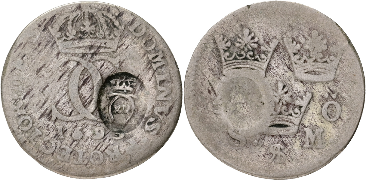 KARL XII (1697-1718). 5 öre "1693"