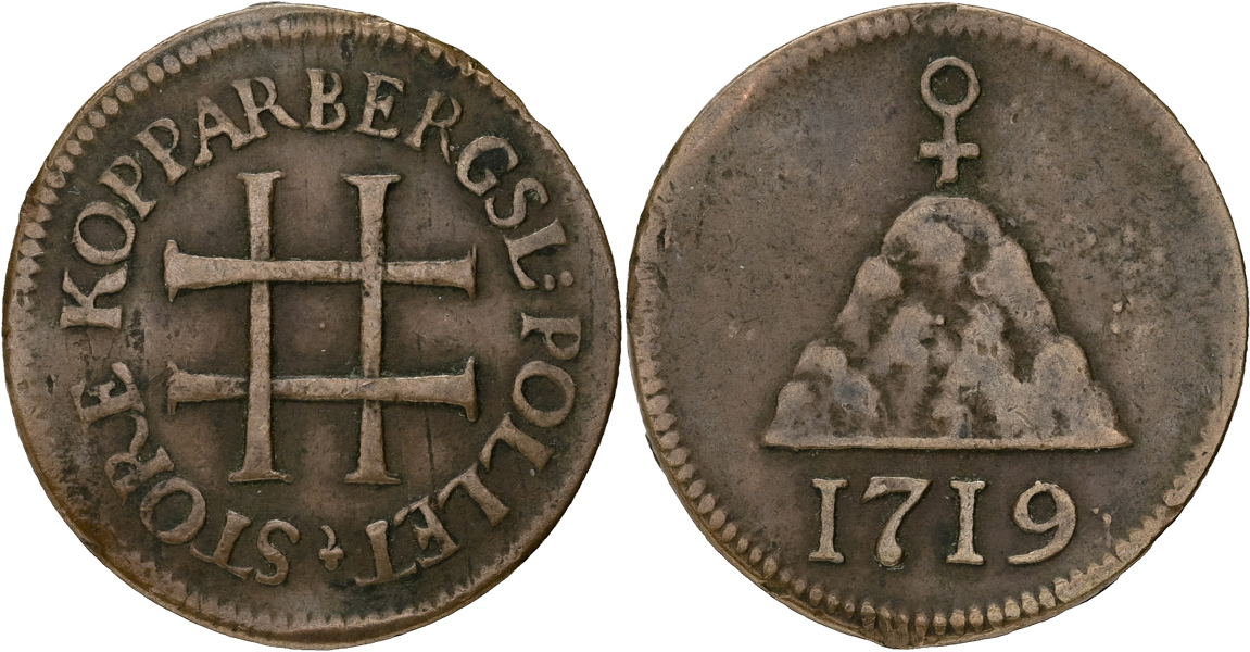 ULRIKA ELEONORA (1718-1720). 3 öre KM 1719. STORE