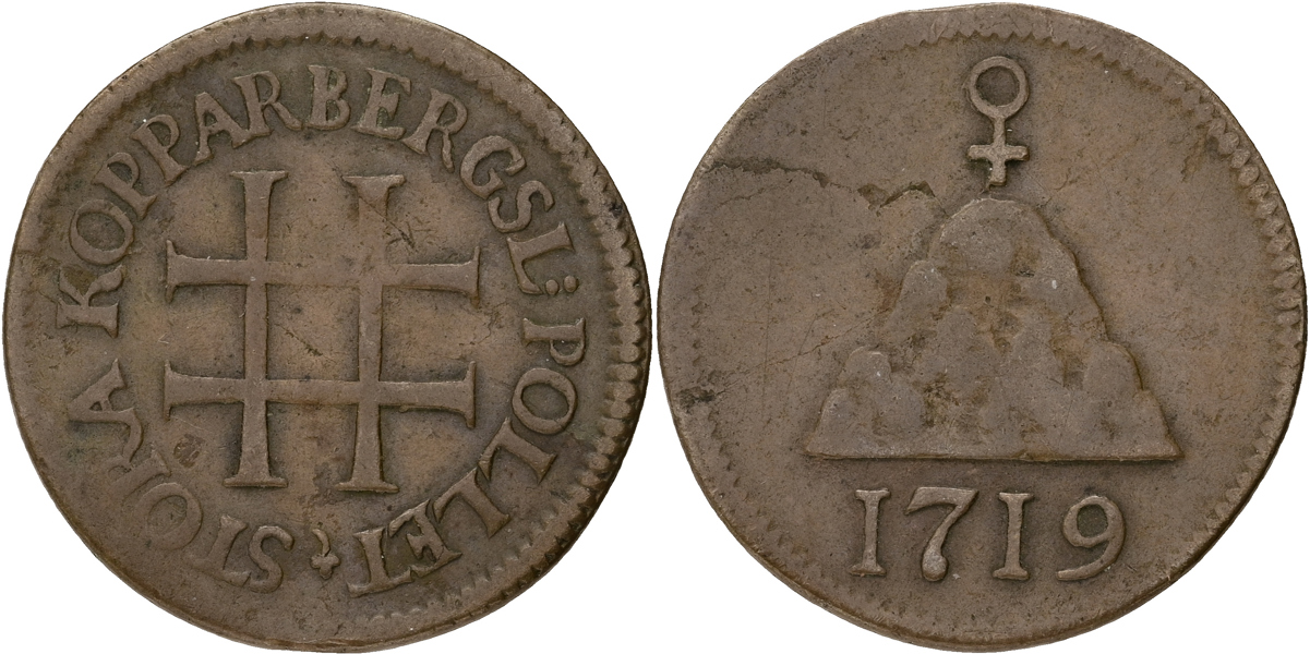 ULRIKA ELEONORA (1718-1720). 3 öre KM 1719. STORA