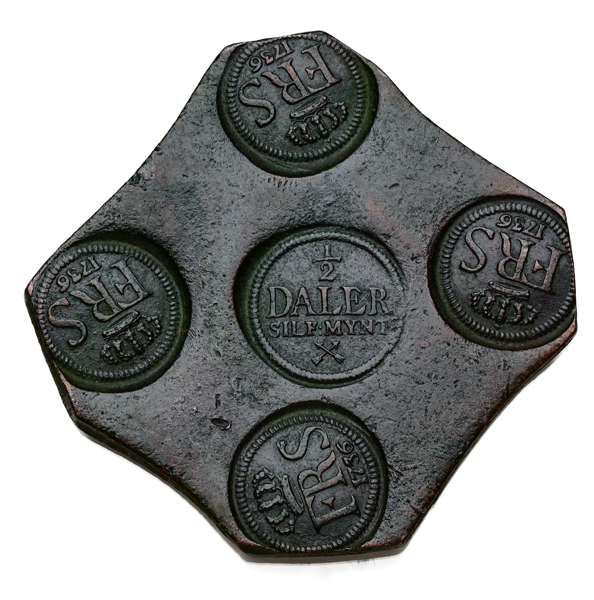 FREDRIK (1720-1751). 1/2 daler SM 1736