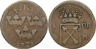 FREDRIK (1720-1751). Öre KM 1721