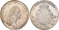 GUSTAV III (1771-1792). Riksdaler 1776