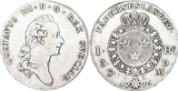 GUSTAV III (1771-1792). Riksdaler 1776