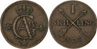 GUSTAV IV ADOLF (1792-1809). Skilling 1803