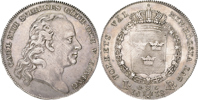 KARL XIII (1809-1818). Riksdaler 1812