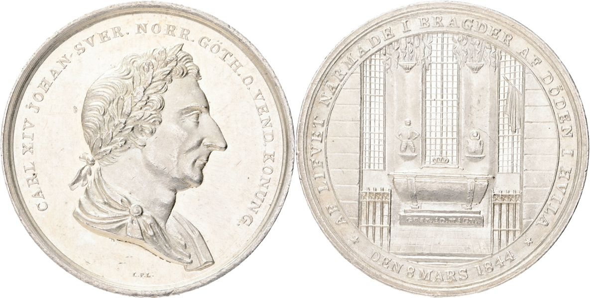 KARL XIV JOHAN (1818-1844). Begravningen