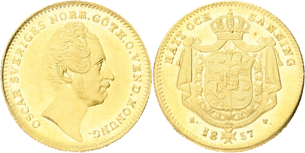 OSKAR I (1844-1859). Dukat 1857