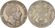 OSKAR I (1844-1859). 2 riksdaler riksmynt 1857