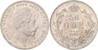 OSKAR I (1844-1859). 50 öre 1857