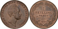 OSKAR I (1844-1859). Skilling banco 1847