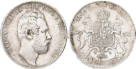 KARL XV (1859-1872). Riksdaler riksmynt 1864