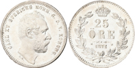 KARL XV (1859-1872). 25 öre 1871
