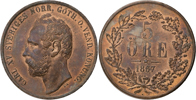 KARL XV (1859-1872). 5 öre 1867