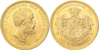 OSKAR II (1872-1907). 20 kronor 1885