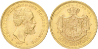 OSKAR II (1872-1907). 10 kronor 1877