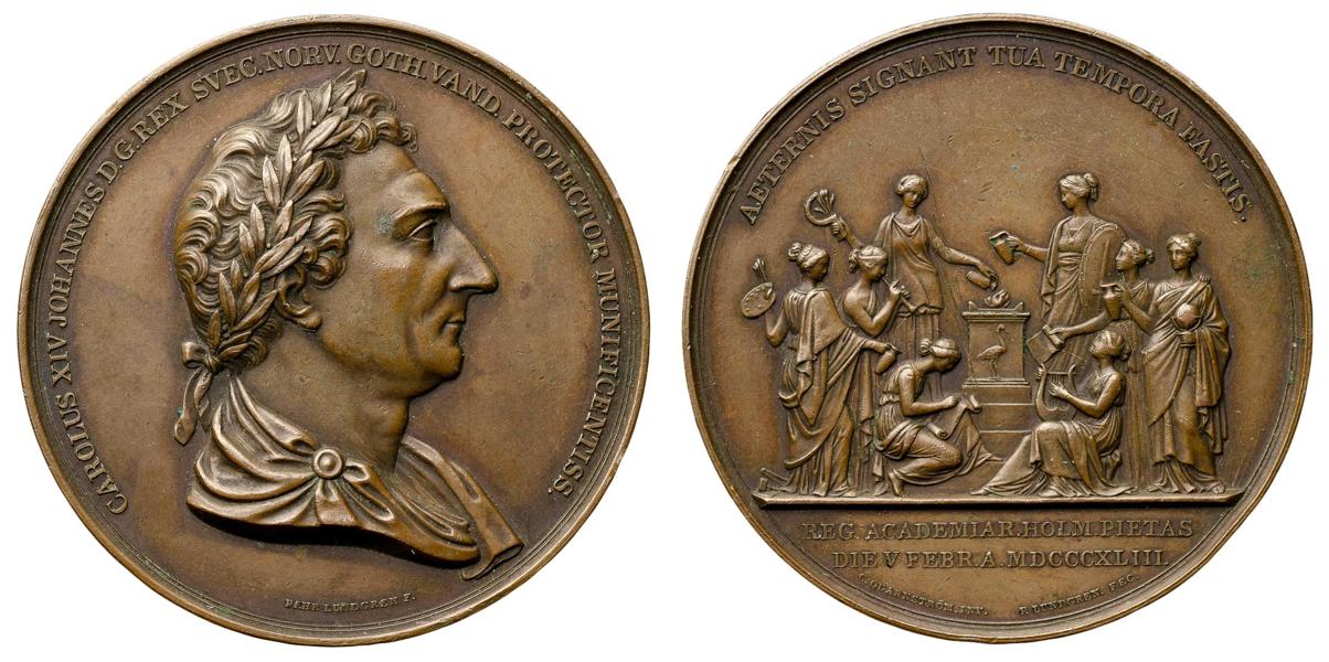 Karl XIV Johan. Kungens 25-års regeringsjubileum 1843.